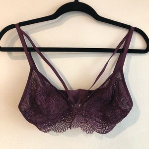 Victoria’s Secret Purple/Maroon Bralette Size L